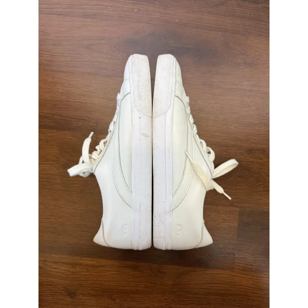 Madewell Sidewalk Low Sneakers White Leather W8 M6.5 Casual Minimalist Preppy
